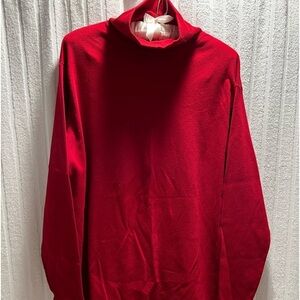 LLBean red turtleneck in xltall